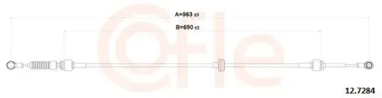 Seilzug, Schaltgetriebe COFLE 12.7284 Bild Seilzug, Schaltgetriebe COFLE 12.7284