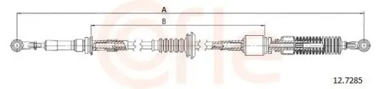 Seilzug, Schaltgetriebe COFLE 12.7285 Bild Seilzug, Schaltgetriebe COFLE 12.7285