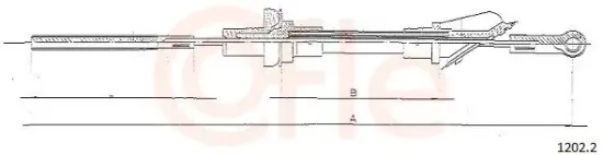 Seilzug, Kupplungsbetätigung COFLE 1202.2 Bild Seilzug, Kupplungsbetätigung COFLE 1202.2