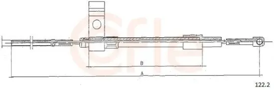 Seilzug, Kupplungsbetätigung COFLE 122.2 Bild Seilzug, Kupplungsbetätigung COFLE 122.2