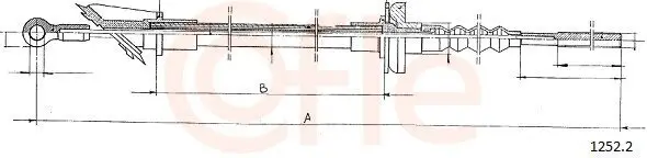 Seilzug, Kupplungsbetätigung COFLE 1252.2