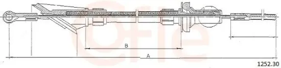 Seilzug, Kupplungsbetätigung COFLE 1252.30 Bild Seilzug, Kupplungsbetätigung COFLE 1252.30