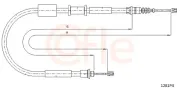 Seilzug, Feststellbremse hinten links hinten rechts COFLE 1281P4
