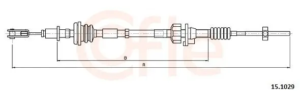 Seilzug, Kupplungsbetätigung COFLE 15.1029 Bild Seilzug, Kupplungsbetätigung COFLE 15.1029