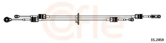 Seilzug, Schaltgetriebe COFLE 15.2459 Bild Seilzug, Schaltgetriebe COFLE 15.2459