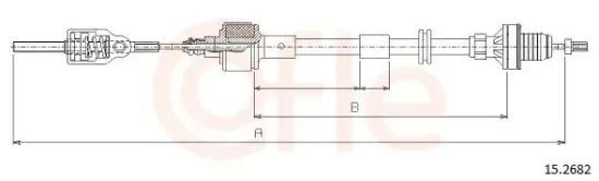 Seilzug, Kupplungsbetätigung COFLE 15.2682 Bild Seilzug, Kupplungsbetätigung COFLE 15.2682