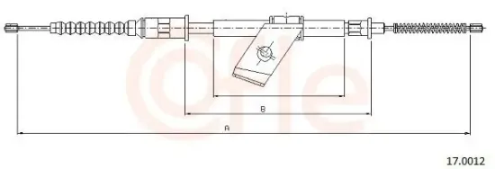 Seilzug, Feststellbremse hinten links COFLE 17.0012 Bild Seilzug, Feststellbremse hinten links COFLE 17.0012