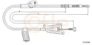 Seilzug, Feststellbremse hinten links COFLE 17.0126