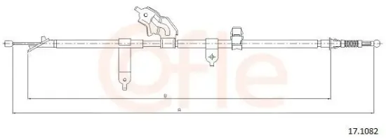 Seilzug, Feststellbremse hinten links COFLE 17.1082 Bild Seilzug, Feststellbremse hinten links COFLE 17.1082