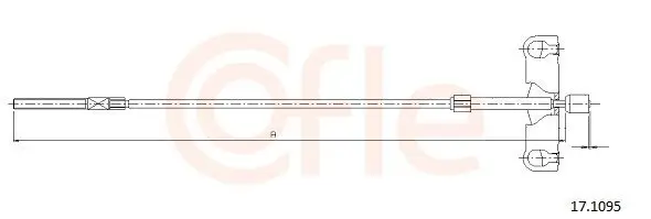 Seilzug, Feststellbremse vorne COFLE 17.1095