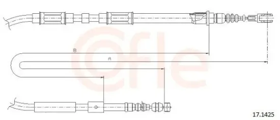 Seilzug, Feststellbremse hinten rechts COFLE 17.1425 Bild Seilzug, Feststellbremse hinten rechts COFLE 17.1425