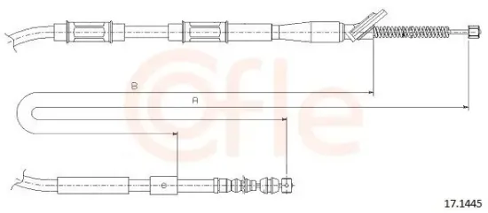 Seilzug, Feststellbremse hinten links COFLE 17.1445 Bild Seilzug, Feststellbremse hinten links COFLE 17.1445