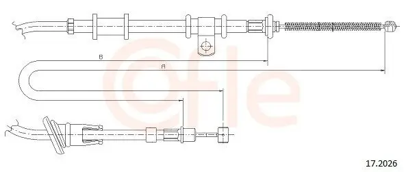 Seilzug, Feststellbremse hinten links COFLE 17.2026