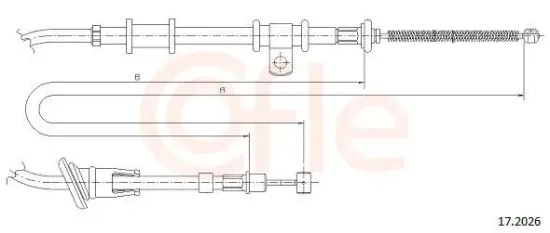 Seilzug, Feststellbremse hinten links COFLE 17.2026 Bild Seilzug, Feststellbremse hinten links COFLE 17.2026