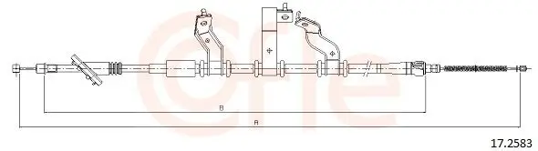 Seilzug, Feststellbremse hinten links COFLE 17.2583