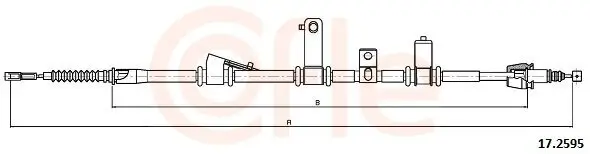 Seilzug, Feststellbremse hinten links COFLE 17.2595