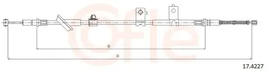 Seilzug, Feststellbremse hinten links COFLE 17.4227 Bild Seilzug, Feststellbremse hinten links COFLE 17.4227