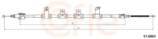 Seilzug, Feststellbremse hinten rechts COFLE 17.6063 Bild Seilzug, Feststellbremse hinten rechts COFLE 17.6063