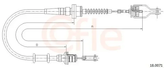 Seilzug, Kupplungsbetätigung COFLE 18.0071 Bild Seilzug, Kupplungsbetätigung COFLE 18.0071