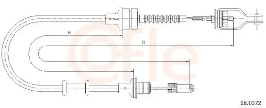 Seilzug, Kupplungsbetätigung COFLE 18.0072 Bild Seilzug, Kupplungsbetätigung COFLE 18.0072