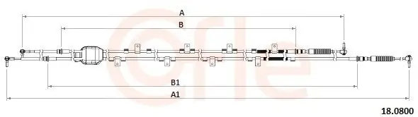 Seilzug, Schaltgetriebe COFLE 18.0800