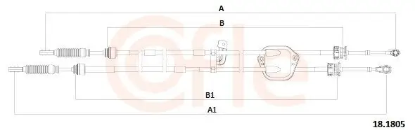 Seilzug, Schaltgetriebe COFLE 18.1805