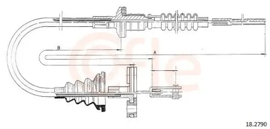 Seilzug, Kupplungsbetätigung COFLE 18.2790 Bild Seilzug, Kupplungsbetätigung COFLE 18.2790
