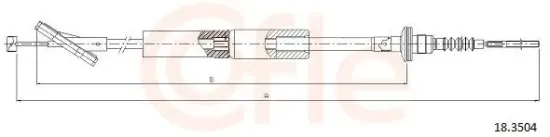 Seilzug, Kupplungsbetätigung COFLE 18.3504 Bild Seilzug, Kupplungsbetätigung COFLE 18.3504