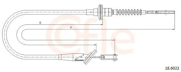 Seilzug, Kupplungsbetätigung COFLE 18.6022