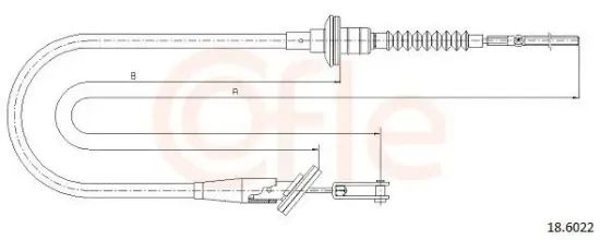 Seilzug, Kupplungsbetätigung COFLE 18.6022 Bild Seilzug, Kupplungsbetätigung COFLE 18.6022