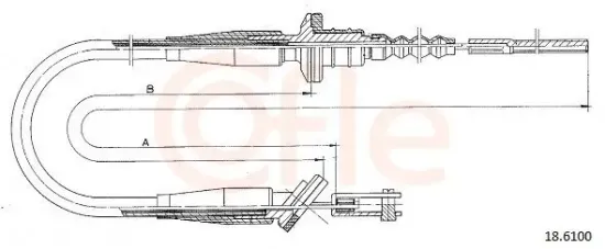 Seilzug, Kupplungsbetätigung COFLE 18.6100 Bild Seilzug, Kupplungsbetätigung COFLE 18.6100