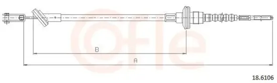 Seilzug, Kupplungsbetätigung COFLE 18.6106 Bild Seilzug, Kupplungsbetätigung COFLE 18.6106