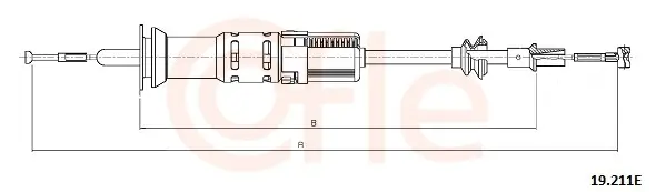 Seilzug, Kupplungsbetätigung COFLE 19.211E