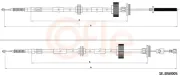 Seilzug, Feststellbremse hinten links hinten rechts COFLE 1E.BW005