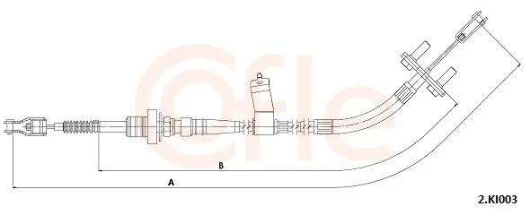 Seilzug, Kupplungsbetätigung COFLE 92.2.KI003