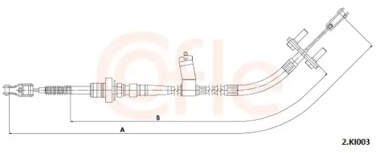 Seilzug, Kupplungsbetätigung COFLE 92.2.KI003 Bild Seilzug, Kupplungsbetätigung COFLE 92.2.KI003