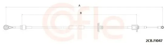 Seilzug, Schaltgetriebe COFLE 2CB.FI047 Bild Seilzug, Schaltgetriebe COFLE 2CB.FI047