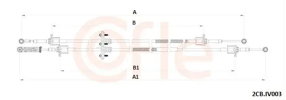 Seilzug, Schaltgetriebe COFLE 2CB.IV003