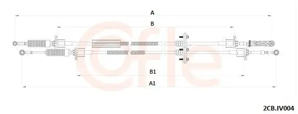 Seilzug, Schaltgetriebe COFLE 2CB.IV004