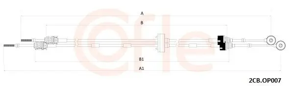 Seilzug, Schaltgetriebe COFLE 2CB.OP007