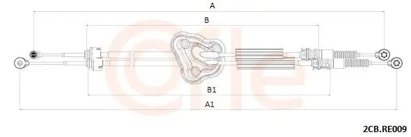 Seilzug, Schaltgetriebe COFLE 2CB.RE009