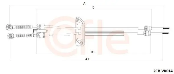 Seilzug, Schaltgetriebe COFLE 2CB.VK014