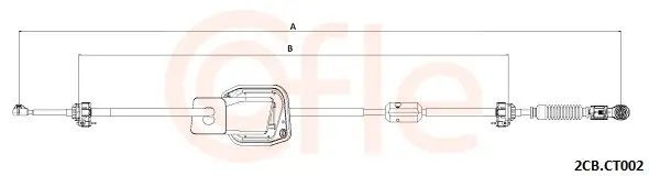 Seilzug, Schaltgetriebe COFLE 2CB.CT002