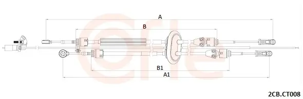 Seilzug, Schaltgetriebe COFLE 92.2CB.CT008