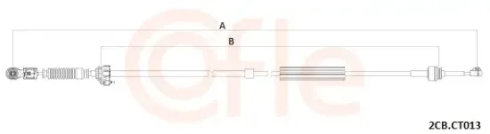 Seilzug, Schaltgetriebe COFLE 92.2CB.CT013 Bild Seilzug, Schaltgetriebe COFLE 92.2CB.CT013