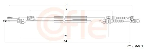 Seilzug, Schaltgetriebe COFLE 2CB.DA001