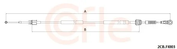 Seilzug, Schaltgetriebe COFLE 2CB.FI003