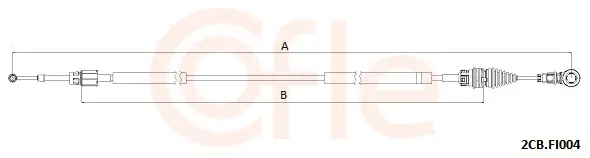 Seilzug, Schaltgetriebe COFLE 2CB.FI004