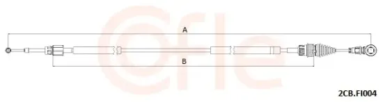 Seilzug, Schaltgetriebe COFLE 2CB.FI004 Bild Seilzug, Schaltgetriebe COFLE 2CB.FI004