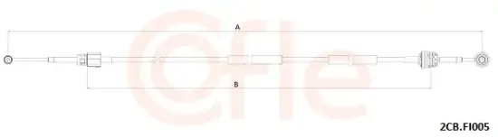 Seilzug, Schaltgetriebe COFLE 2CB.FI005 Bild Seilzug, Schaltgetriebe COFLE 2CB.FI005